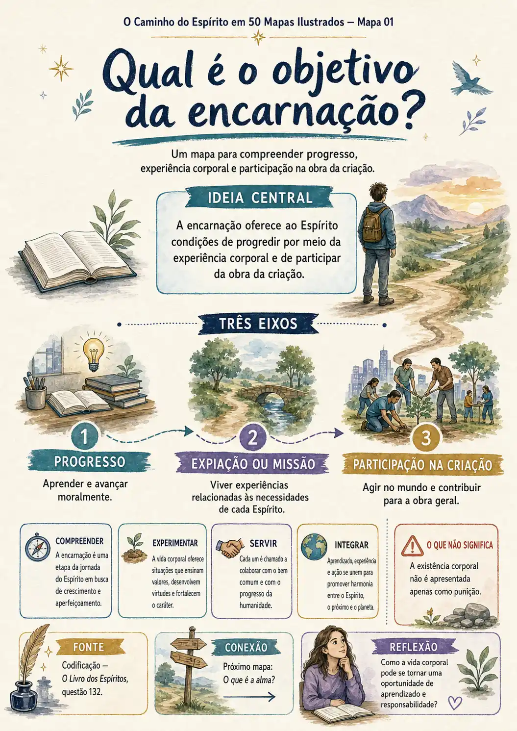 Mapa 01 — Qual é o objetivo da encarnação?