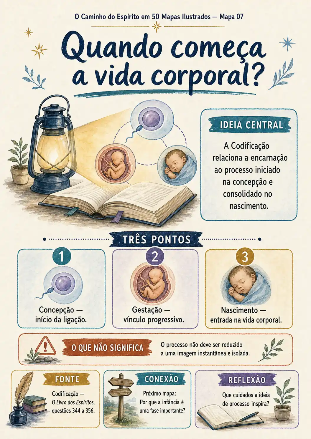Mapa 07 — Quando começa a vida corporal?