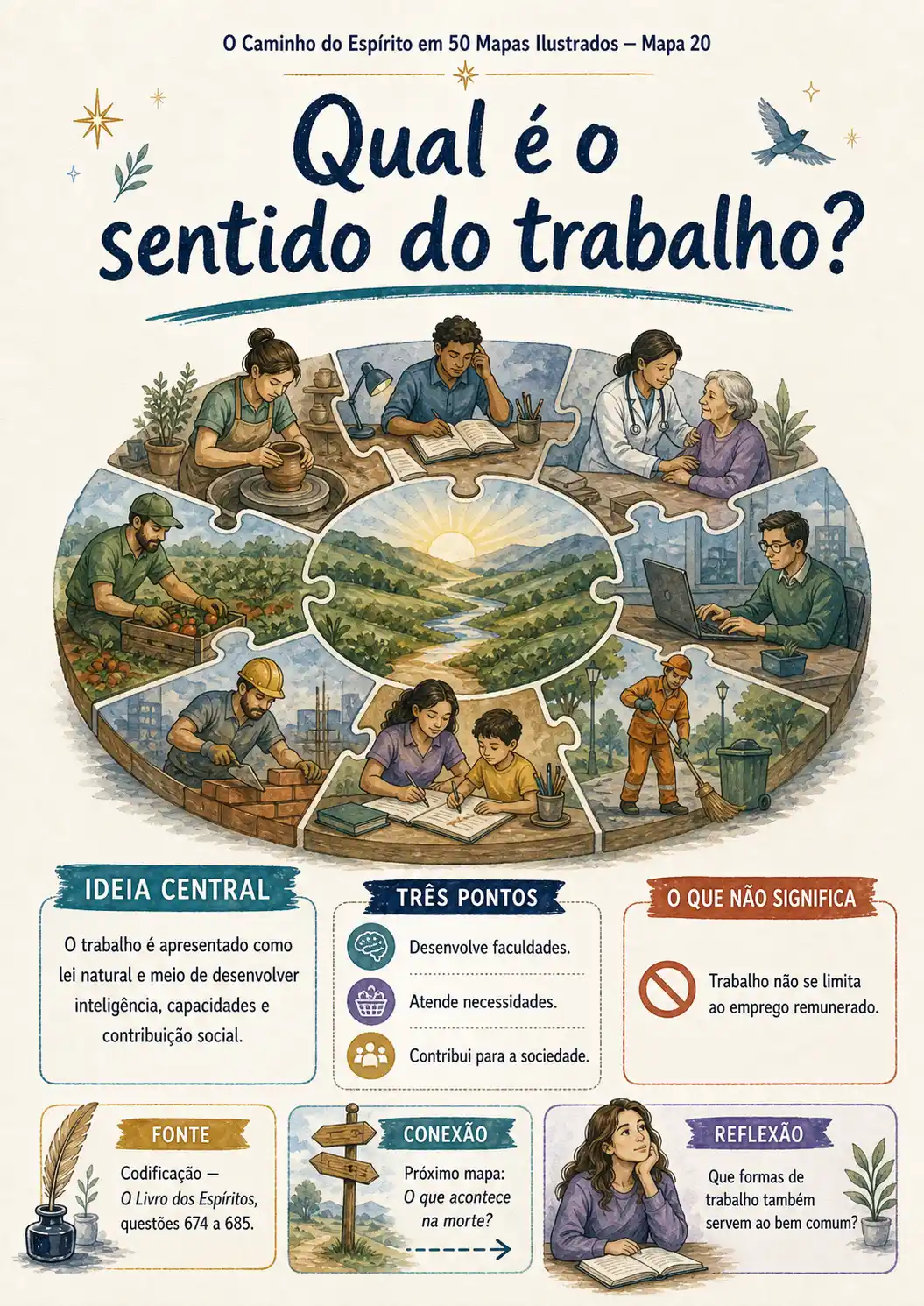 Mapa 20 — Qual é o sentido do trabalho?