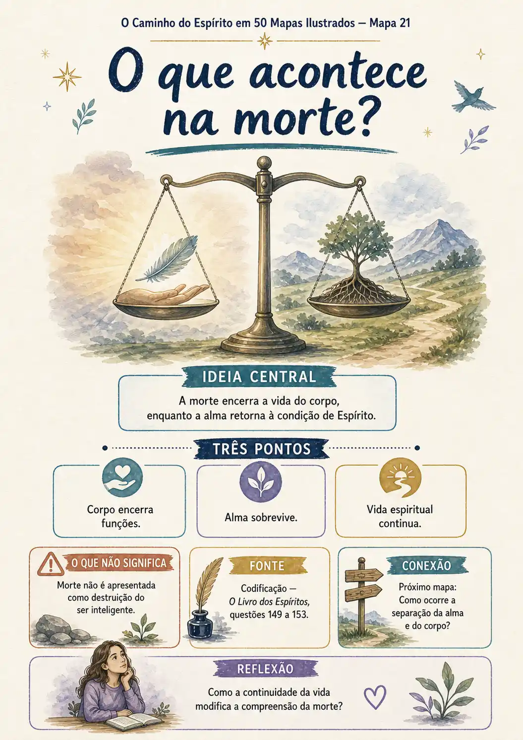 Mapa 21 — O que acontece na morte?