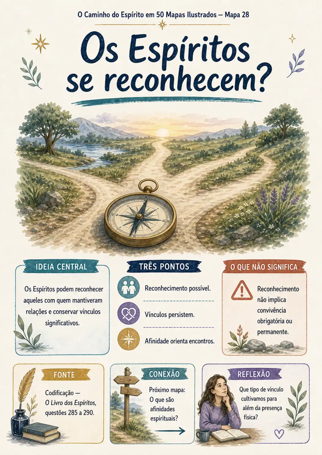 Mapa 28 — Os Espíritos se reconhecem?